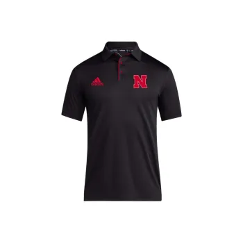 Adidas Free Shipping With AdiClub Nebraska Cornhuskers Short Sleeve Polo