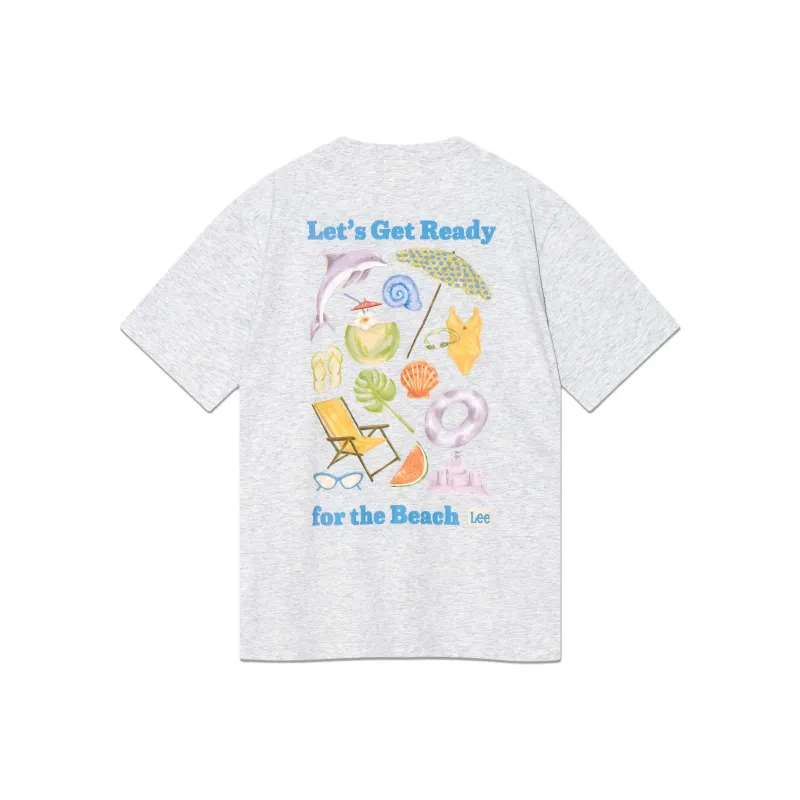 Lee T Shirts Women's Light Gray-1