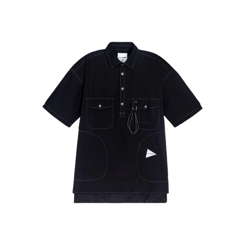 And Wander FW24 Shirt Men's Black-0