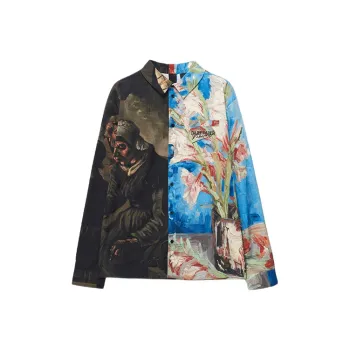 Van Gogh X Daily Paper Shirts Unisex Green