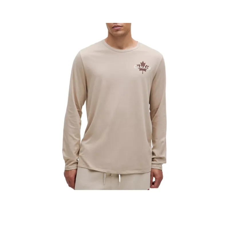 Lululemon Team Canada Collection Long Sleeve Cotton Jersey Graphic Shirt CPC Shirt Men's-3