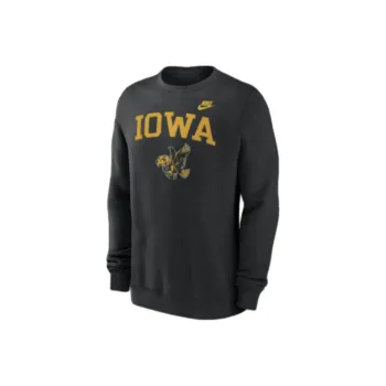 Nike Iowa Hawkeyes Legacy Classic Arch Over Logo Men's Nike College Pullover Crew