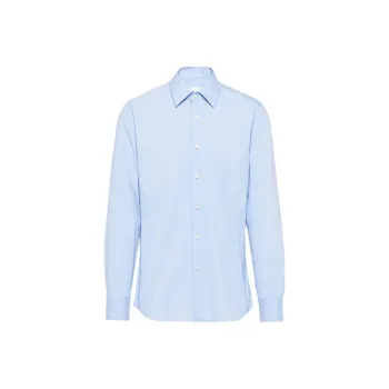 PRADA Long Sleeved Buttoned Poplin Shirt