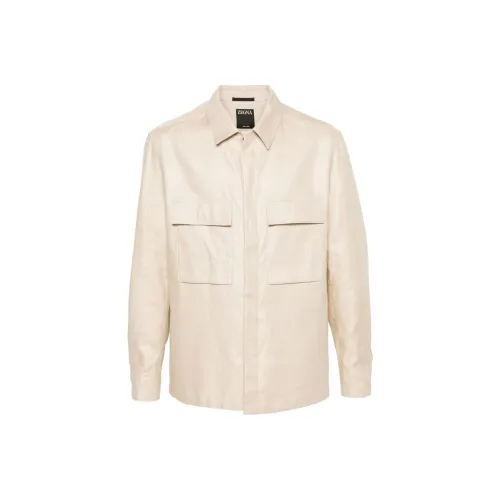Zzegna Chest pockets Linen Shirt