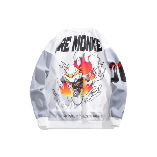 Stretch Bomber Jacket With Black Graphic Details