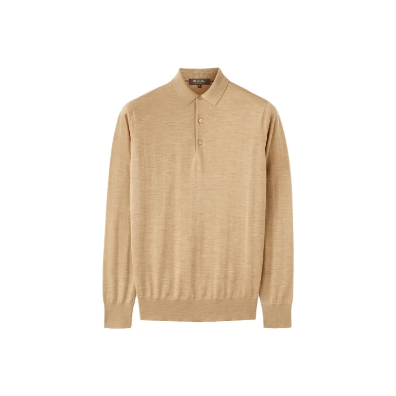 Loro Piana Polo Shirt Men's Golden Wheat Mixed Color-0