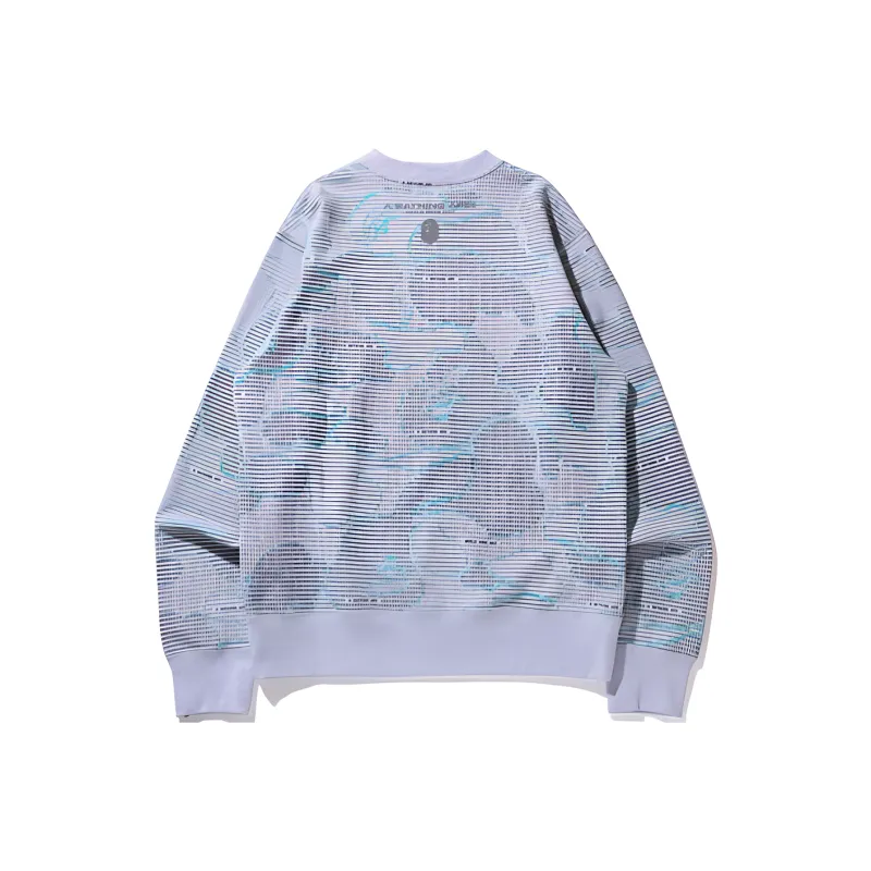 A BATHING APE Text Code Camo Crewneck-3