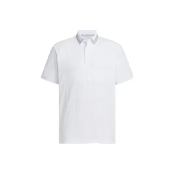 Adidas BADGE OF SPORT JACQUARD LOGO Polo Shirt Men's White