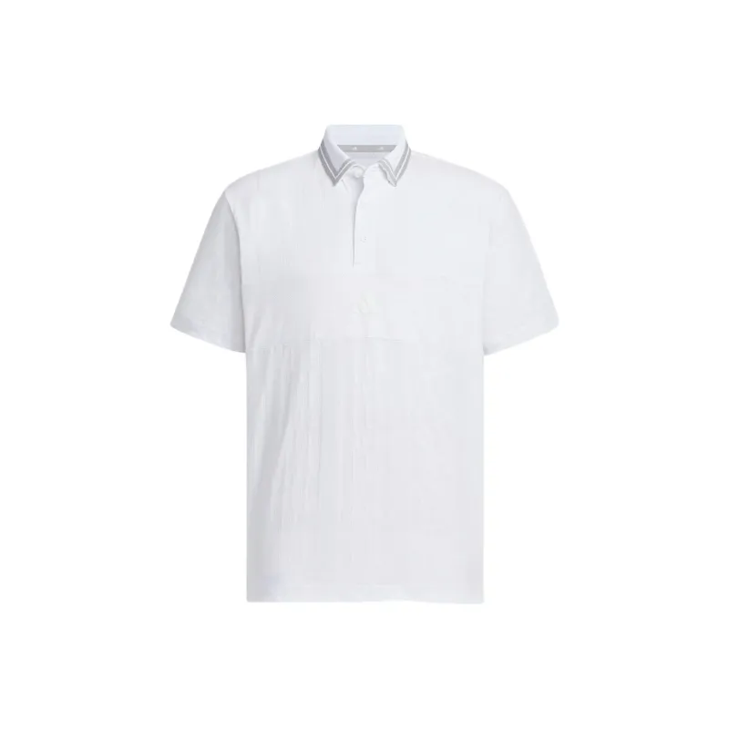 Adidas BADGE OF SPORT JACQUARD LOGO Polo Shirt Men's White-0