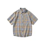 Yellow Plaid Short-Sleeved