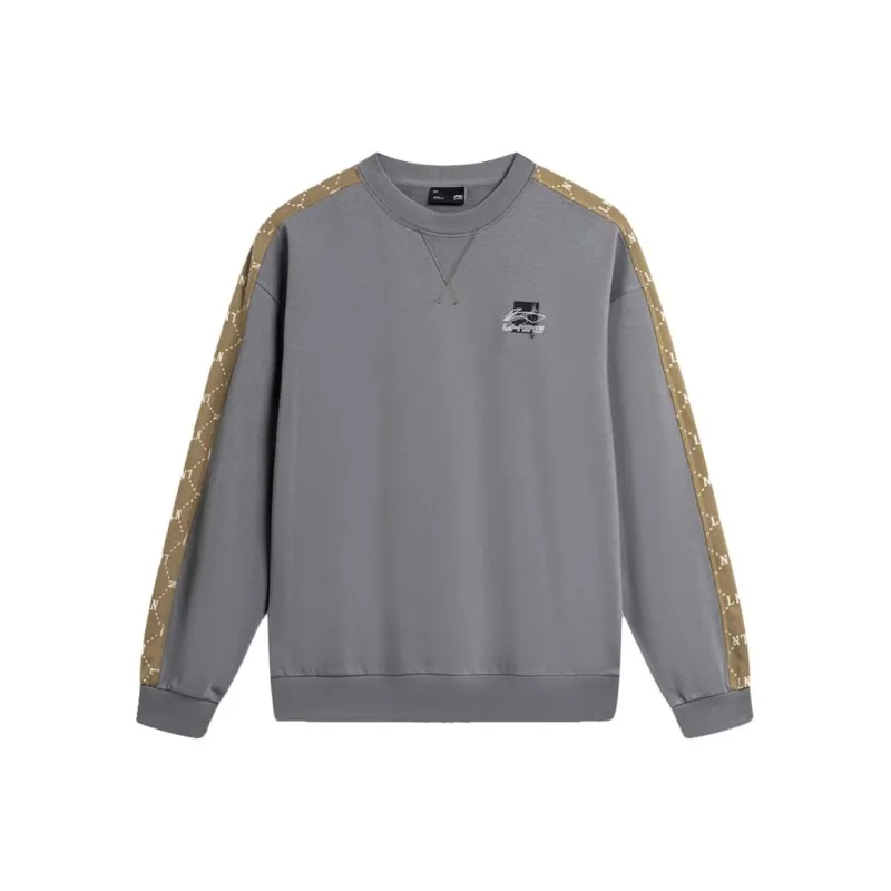 LiNing Sports Life Collection Sweatshirt Men's Nine Degrees Gray-0