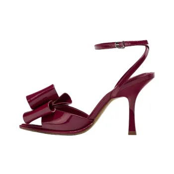 ZARA Strap Sandals 10cm Women's Red