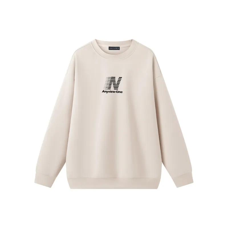 Anyveiw Crew Neck Thickened Pullover Long Sleeved Sweatshirt Unisex-7