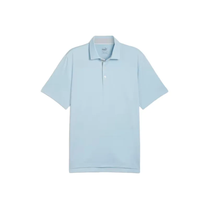 PUMA MATT Brigade Golf Polo Shirt Men's Silver Sky Gray-0