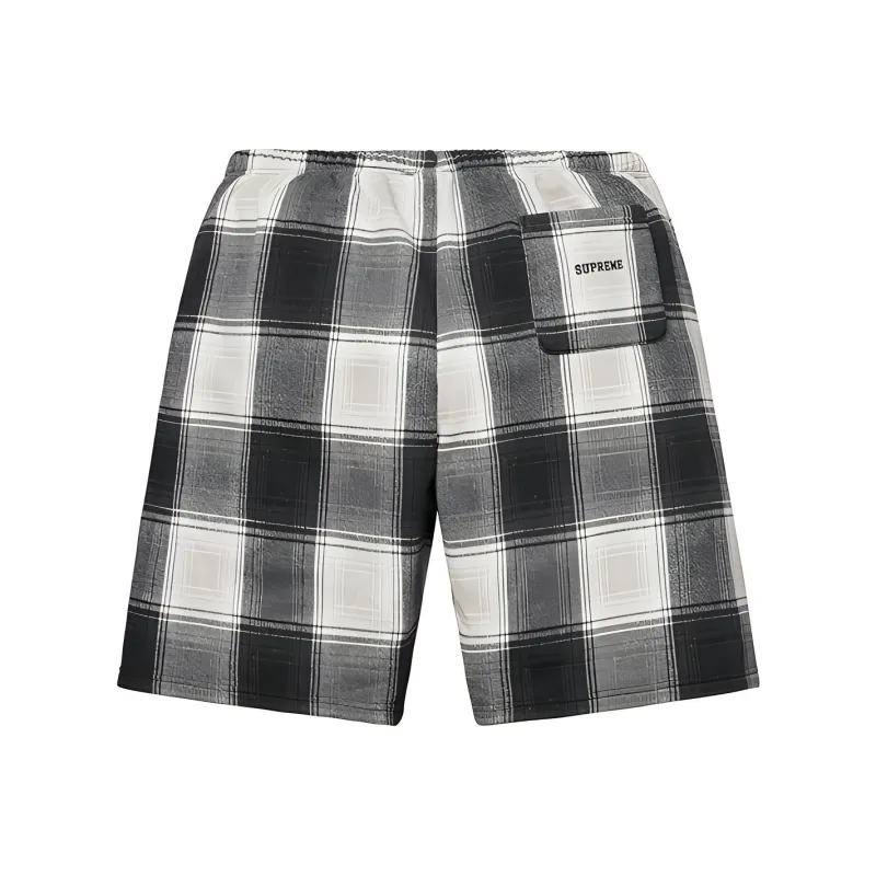 Supreme Nike Plaid Sweatshort-1