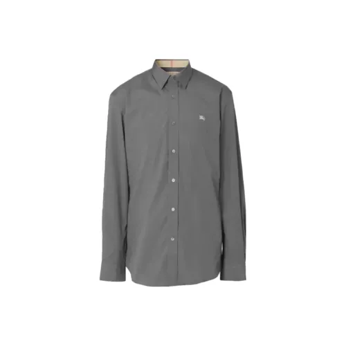 Burberry Shirts Men Gray