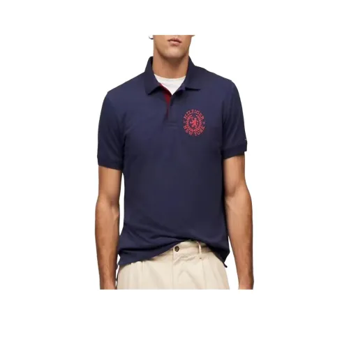 Tommy Hilfiger Polo Shirt Men's Navy Blue