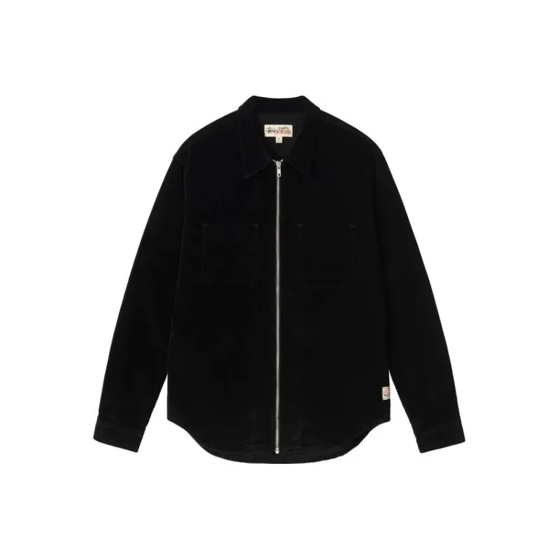 Stussy Wide Wale Cord Zip Shirt-7