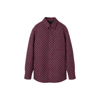 GUCCI Bouclé Wool Jacquard Shirt