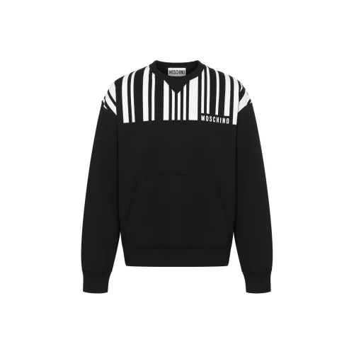 MOSCHINO Barcode print Cotton Sweatshirt