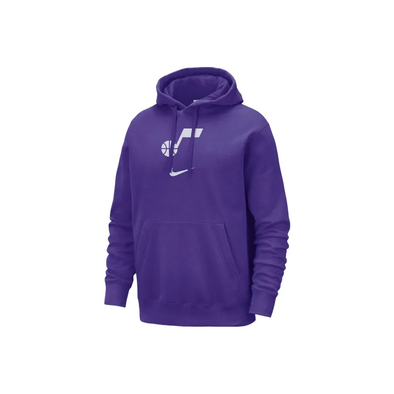 Nike Utah Jazz Club Fleece City Edition Sweatshirt City Edition Utah Jazz Men's Purple-0