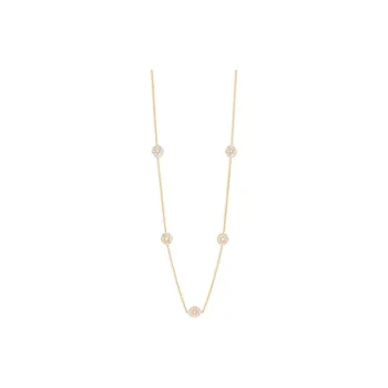 CELINE Rhinestone, Resin, Pearl, Enamel Necklaces Women's Gold