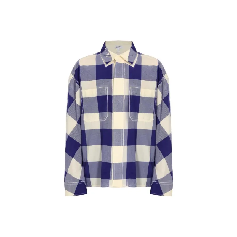 LOEWE Checked Long-Sleeved Shirt-0