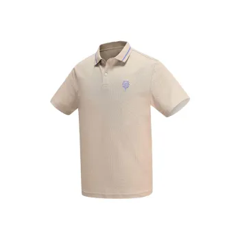 YONEX Polo Shirt Men's Beach Beige Yellow