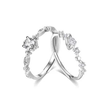 Master Kim Niche Luxury Design Premium Adjustable Opening Ring Women's