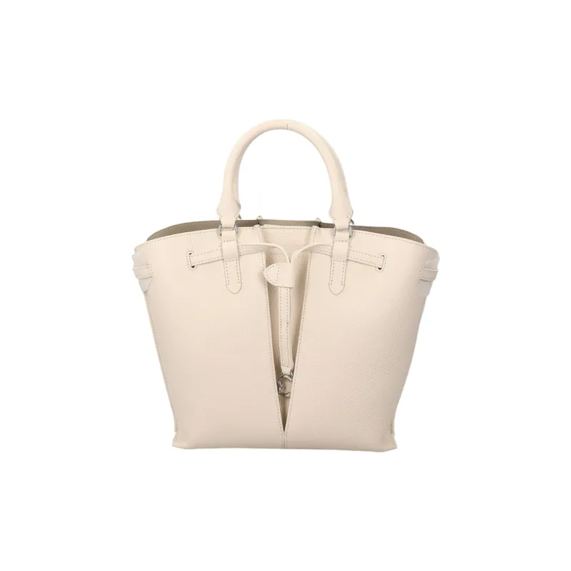 COCCINELLE Nubuck Leather Bucket Bag, Shoulder Bag, Handbag Women's White-0