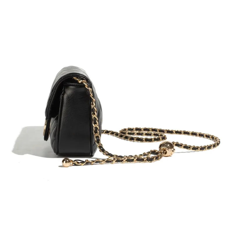 NOISY TEDDY PU Pearl Bag, Shoulder Bag, Crossbody Bag Regular Women's Beige/Black-9