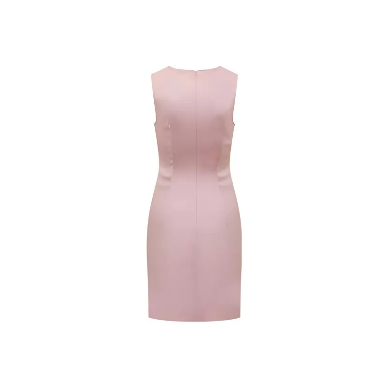 Boutique MOSCHINO Ruched V neck Mini Dress-1