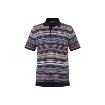 CORNELIANI Polo Shirt Men's Navy Blue