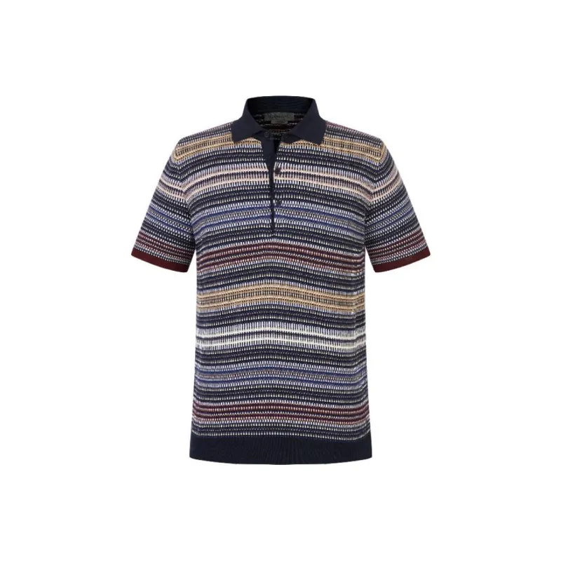 CORNELIANI Polo Shirt Men's Navy Blue-0