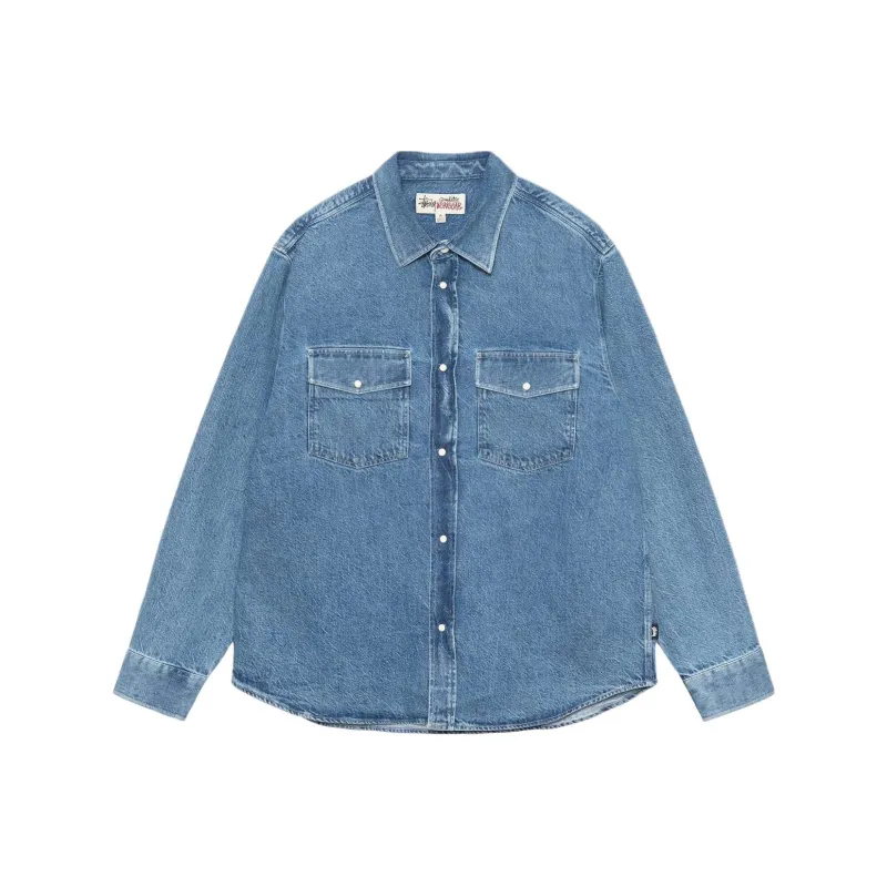Stussy Boxy Western Denim Shirt-0