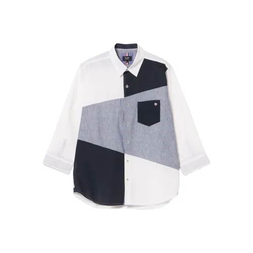 Beams Cool Patch Cropped Shirt Shirt Men's