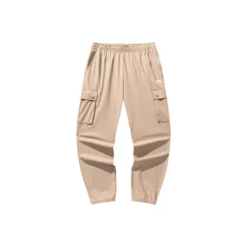 Anta Life Collection Knitted Sweatpants Men's Light Beige Gray