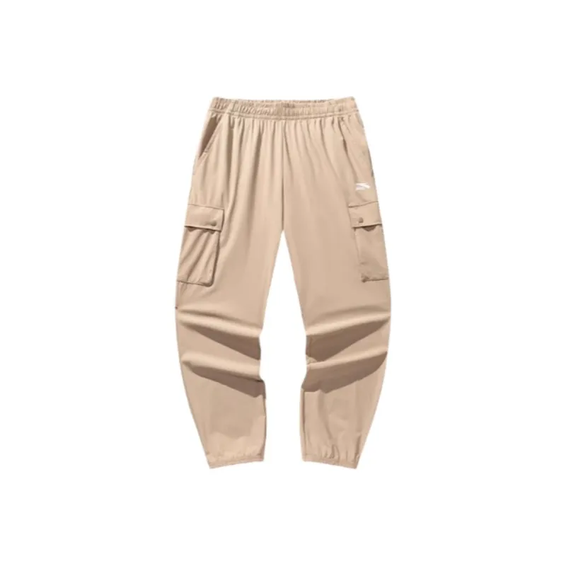 Anta Life Collection Knitted Sweatpants Men's Light Beige Gray-0