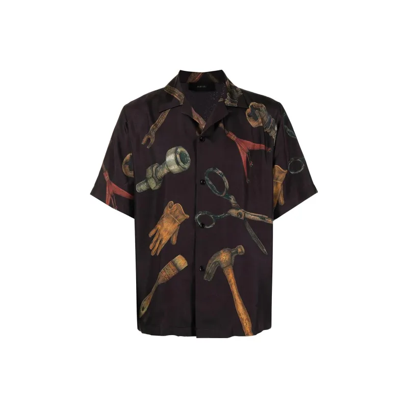 AMIRI Shirts Men Brown-0