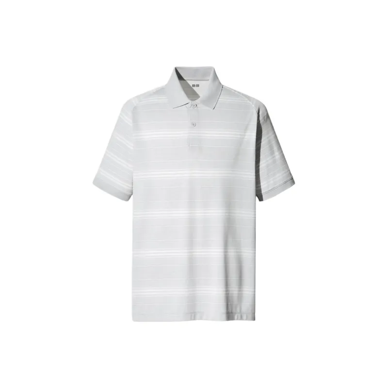 UNIQLO Polo Shirt Unisex Light Gray-0