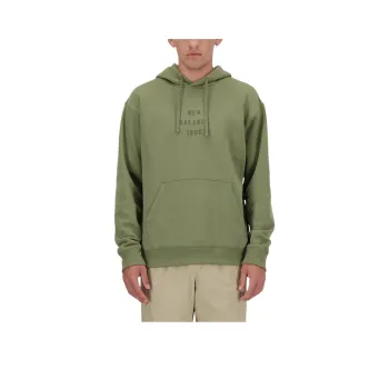New Balance Iconic Collegiate Graphic Hoodie Sweatshirt Men's Dark Peridot