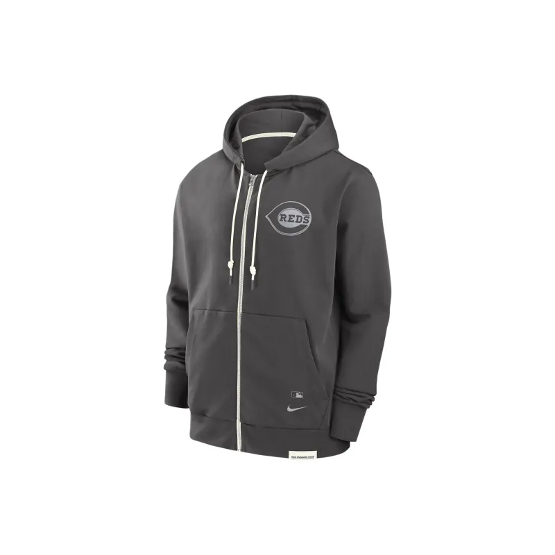 Nike MLB Collaboration Cincinnati Reds Travel Player Sweatshirt Cincinnati Reds Men's Gray-0