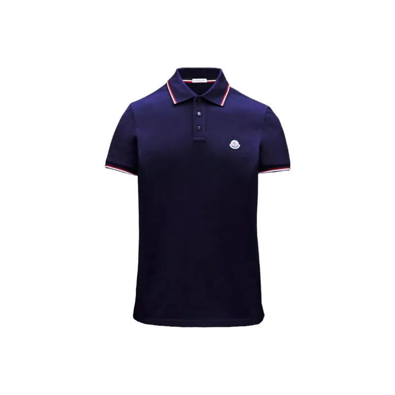 Moncler Polo Shirts Men Blue-0