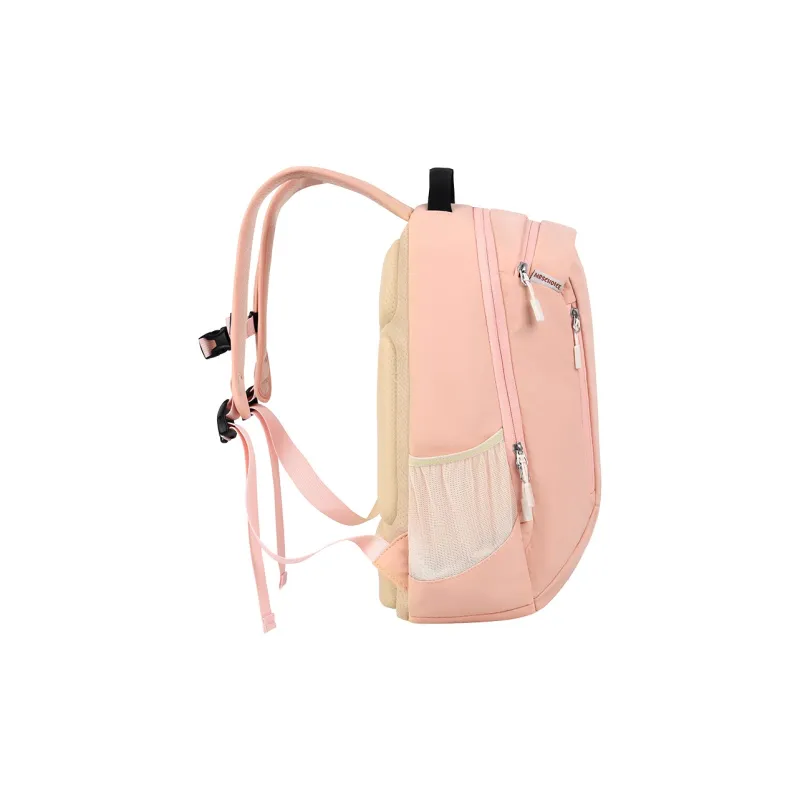 YOME Polyester Backpack Regular Unisex Ink Black/Lithospermum Pink/Light Coffee/Cloisonne Blue-7