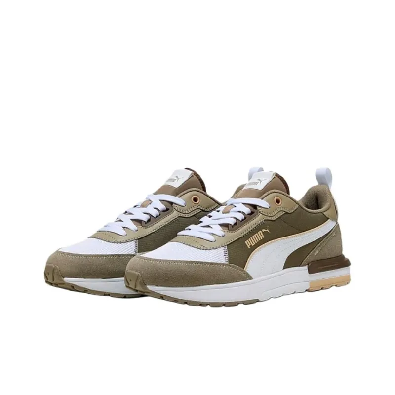 PUMA R22 Anti Slip Wear Resistant Low Top Casual Shoes Unisex Brown-2
