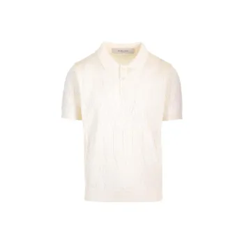 Golden Goose Short Sleeved Knitted Polo Shirt