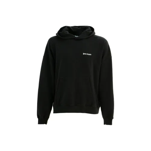 PALM ANGELS Logo Embroidered Hoodie