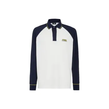 FENDI Polo Shirt Men's Blue White