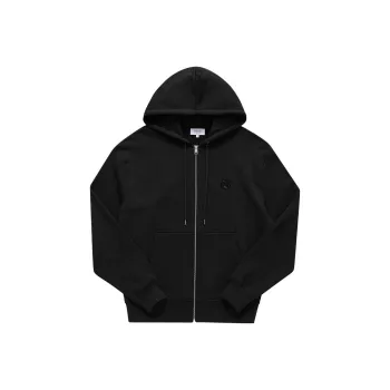Maison Kitsune Zip Up Drawstring Hoodie