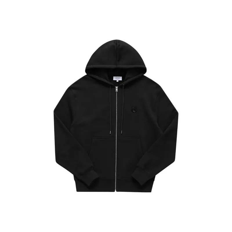 Maison Kitsune Zip Up Drawstring Hoodie-0